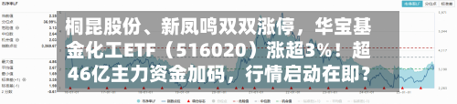 桐昆股份、新凤鸣双双涨停，华宝基金化工ETF（516020）涨超3%！超46亿主力资金加码，行情启动在即？-第3张图片