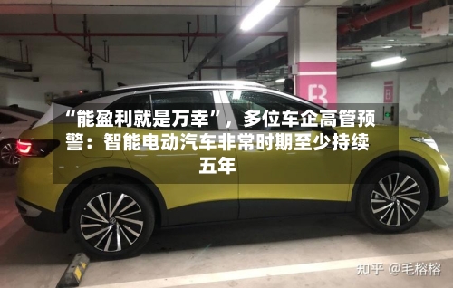 “能盈利就是万幸”,多位车企高管预警:智能电动汽车非常时期至少持续五年