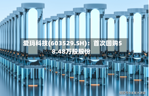 爱玛科技(603529.SH):首次回购58.48万股股份